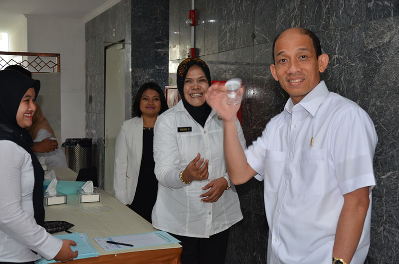 Cegah Narkoba, Kementerian ESDM Laksanakan Pemeriksaan Urin Pegawai